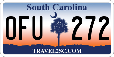 SC license plate OFU272