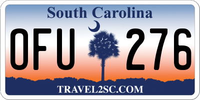 SC license plate OFU276