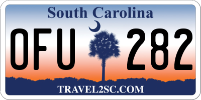SC license plate OFU282
