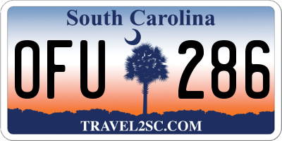 SC license plate OFU286