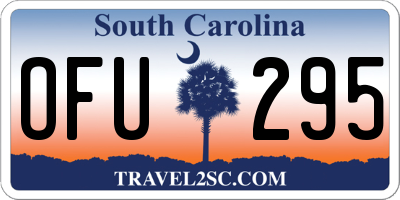 SC license plate OFU295