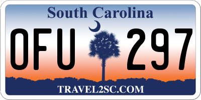 SC license plate OFU297