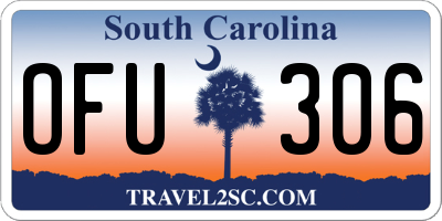 SC license plate OFU306