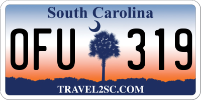 SC license plate OFU319