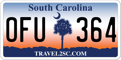 SC license plate OFU364