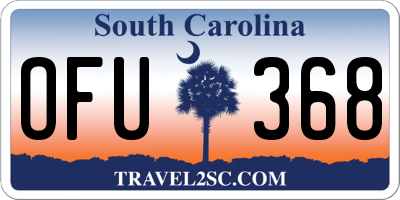 SC license plate OFU368