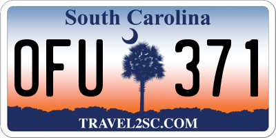 SC license plate OFU371