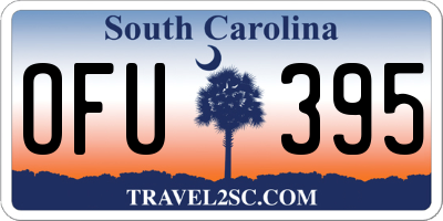 SC license plate OFU395