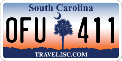 SC license plate OFU411