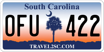 SC license plate OFU422