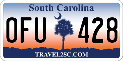 SC license plate OFU428