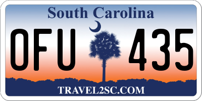 SC license plate OFU435