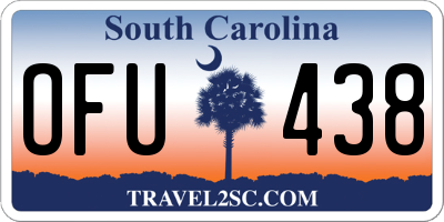 SC license plate OFU438