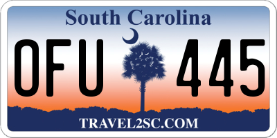 SC license plate OFU445