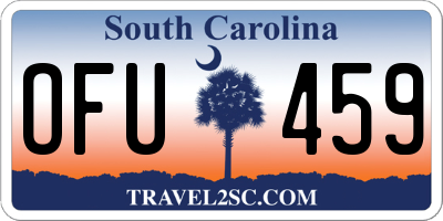 SC license plate OFU459