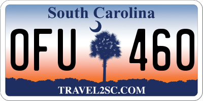 SC license plate OFU460