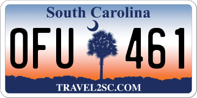 SC license plate OFU461
