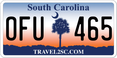 SC license plate OFU465