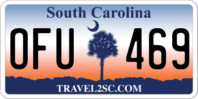 SC license plate OFU469