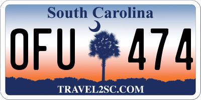 SC license plate OFU474