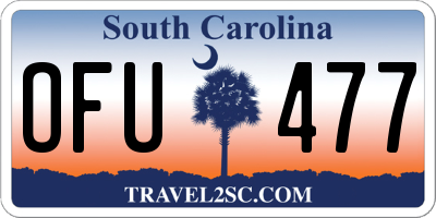 SC license plate OFU477