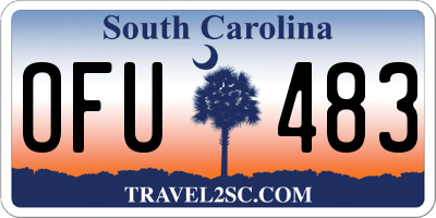 SC license plate OFU483