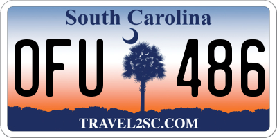 SC license plate OFU486