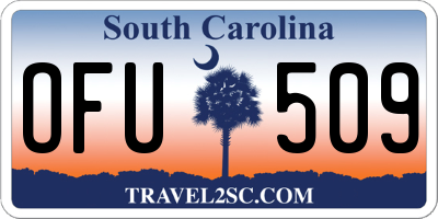 SC license plate OFU509