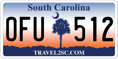 SC license plate OFU512