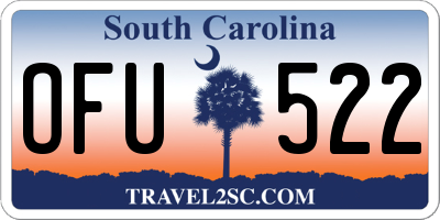 SC license plate OFU522
