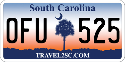 SC license plate OFU525