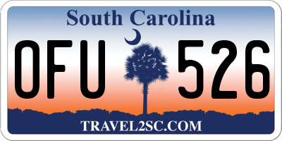 SC license plate OFU526