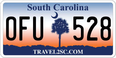 SC license plate OFU528
