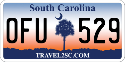 SC license plate OFU529