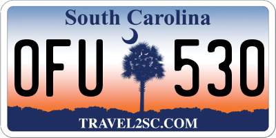 SC license plate OFU530