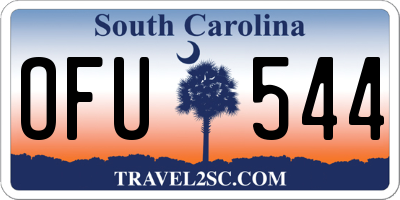 SC license plate OFU544