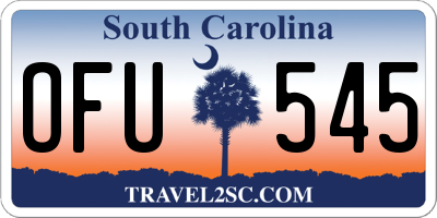 SC license plate OFU545