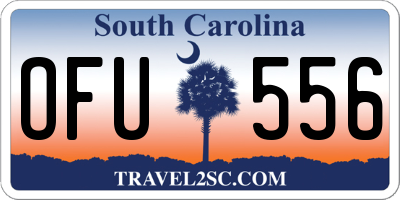 SC license plate OFU556