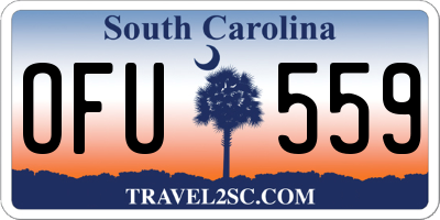 SC license plate OFU559