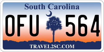 SC license plate OFU564
