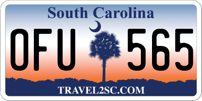 SC license plate OFU565