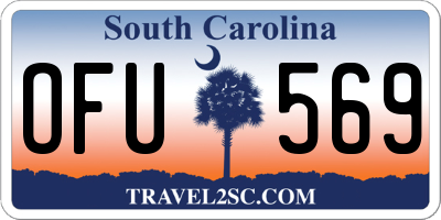 SC license plate OFU569