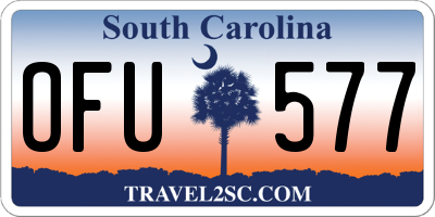 SC license plate OFU577