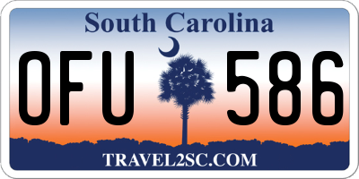 SC license plate OFU586
