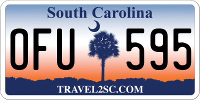 SC license plate OFU595
