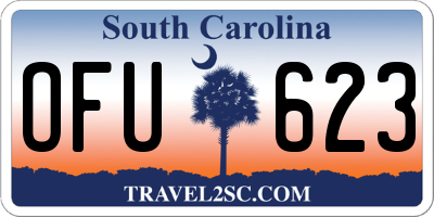 SC license plate OFU623