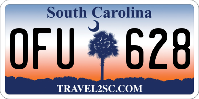 SC license plate OFU628