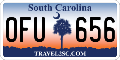 SC license plate OFU656