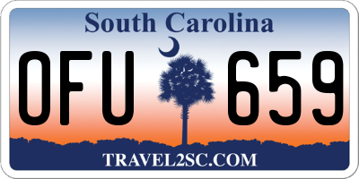 SC license plate OFU659