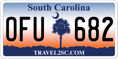 SC license plate OFU682